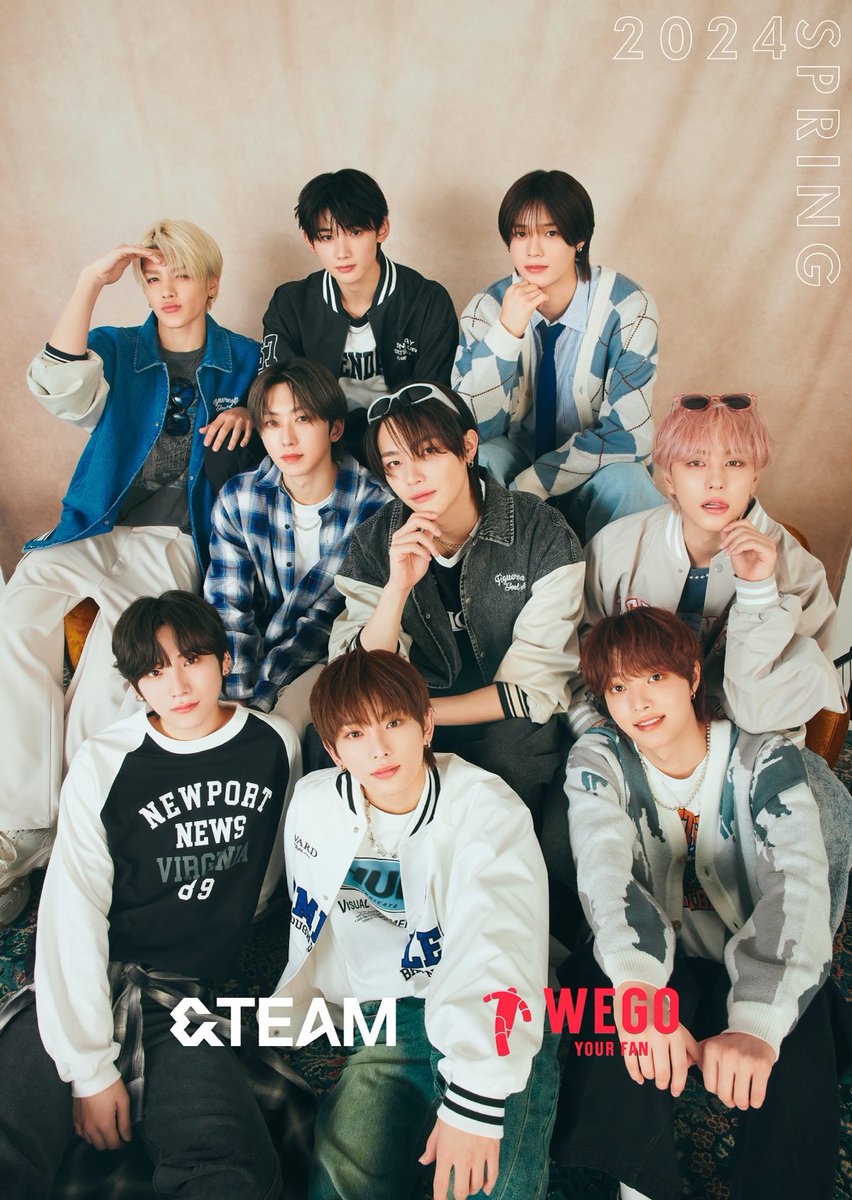 WEGO_press's tweet photo. ⭐︎BIG NEWS⭐︎

この度、WEGO春夏ビジュアルモデルに「&amp;TEAM」が就任🌙
3/8（金）〜WEGO全店舗にて、&amp;TEAMのビジュアル掲出がスタート！

ビジュアルモデル就任を記念して、様々なコンテンツをご用意しておりますのでお楽しみに！

▼&amp;TEAM特設ページ▼
https://t.co/NKdahYwrYF

#andTEAM #WEGO https://t.co/L29PQGRWTv