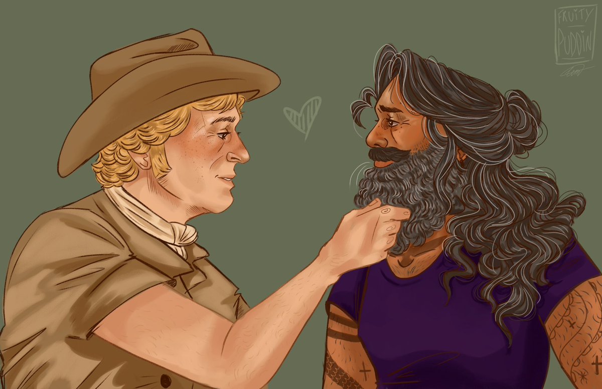 fruitypuddin_'s tweet image. I can’t believe it’s been two whole years since OFMD first made its debut.

So here we are again, another year later, another rendition of my first ever Gentlebeard sketch :,)) 
In full colour this time✨

#OurFlagMeansDeath #OFMD #OurFlagTurns2 #AdoptOurCrew