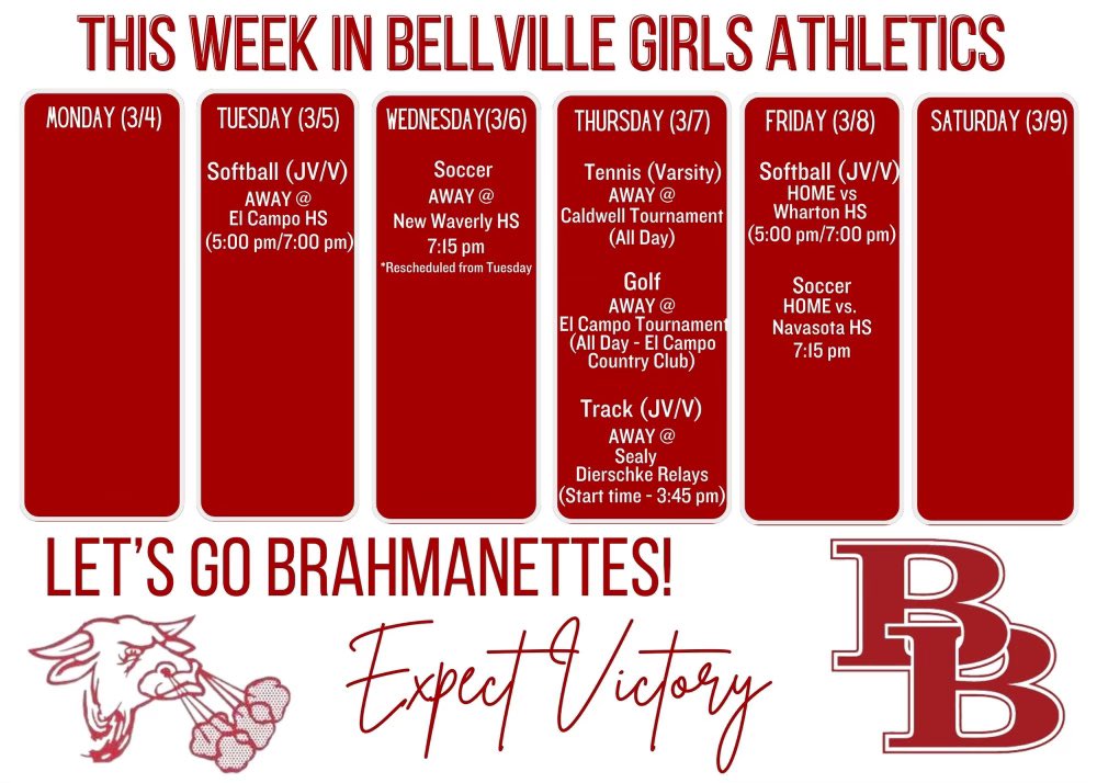 Brahmanette Week Ahead!