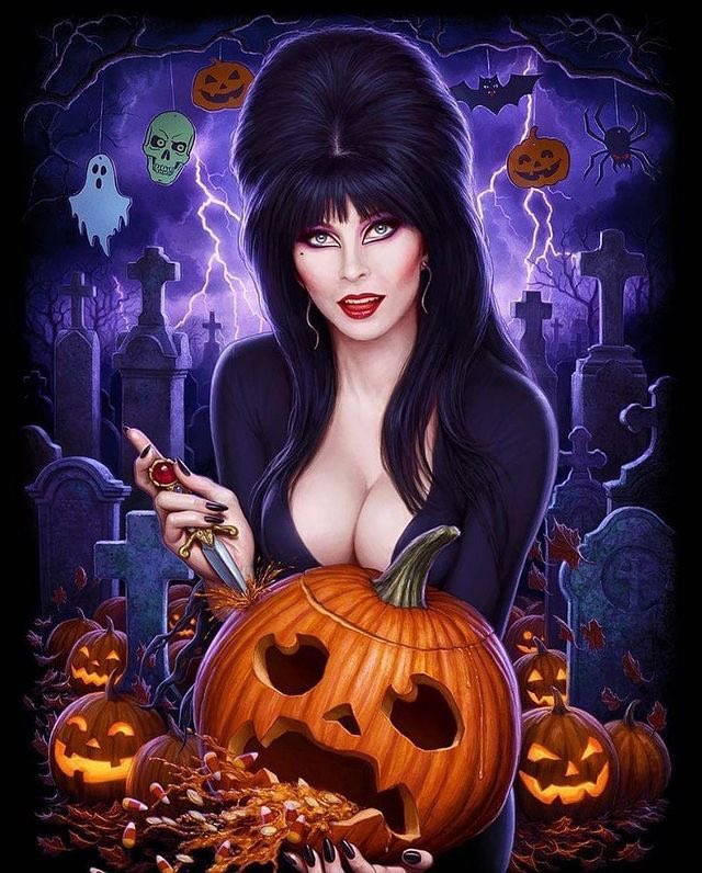 Elvira hopes you had a terrorific spooky scary Sunday. Art by @CAVITYCOLORS 
#spookyscarysunday #Elvira #HorrorCommunity