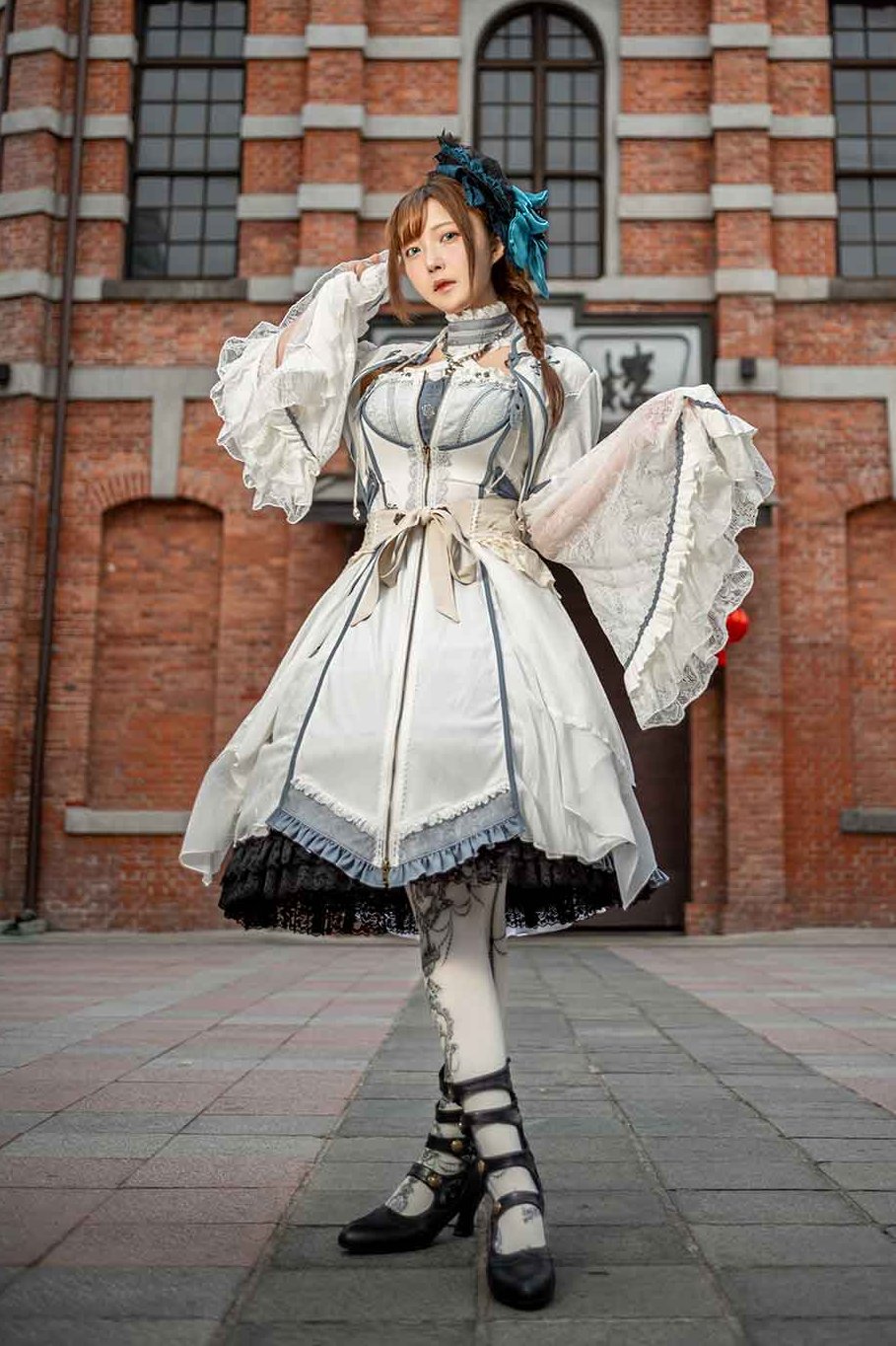 ozz oneste ナポレオン風フリルワンピース OZZON JAPAN / OZZANGELO
