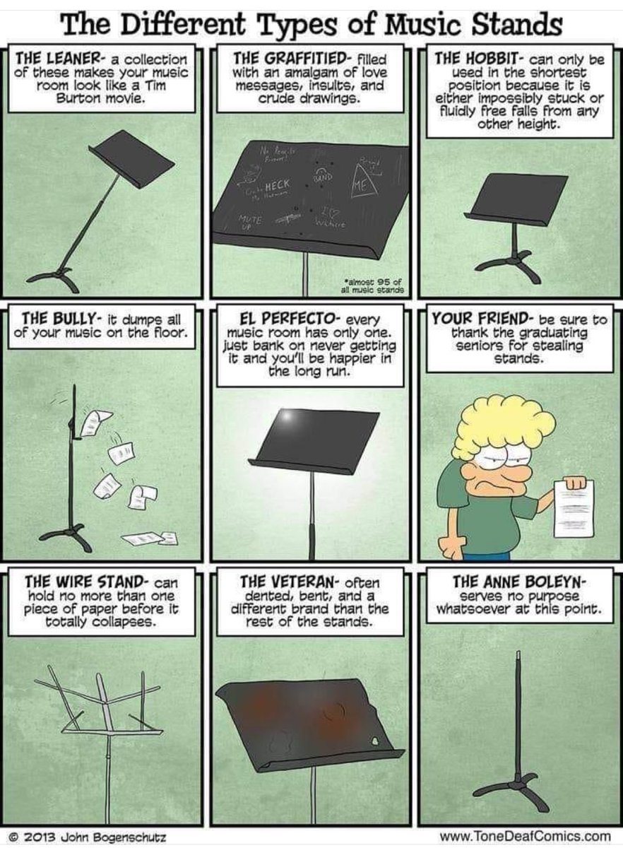 #jokeoftheday Ever struggle with your music stand? I have a leaner, and a bully at home… #music #musicianproblems