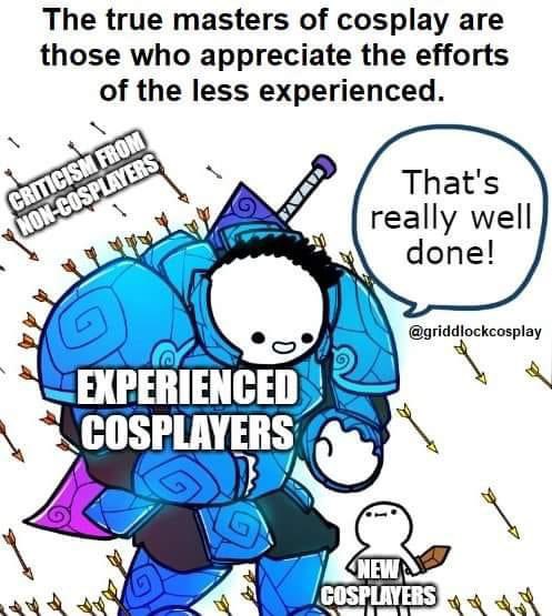 JessicaNigri's tweet image. The amount of times I was hyped up as a newbie by the experienced fabricators gave me so much confidence back in the day 🥹
Be kind experienced cosplayers! You can change and inspire the entire mindset of the newbies ❤️