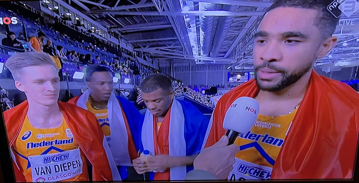 Wat een prestatie weer. Twee clubgenoten dragen bij aan brons🥉voor Nederland op het WK Indoor Atletiek. Meer moois op komst in Parijs 😉Terrence Agard en Tony van Diepen 👊🏻