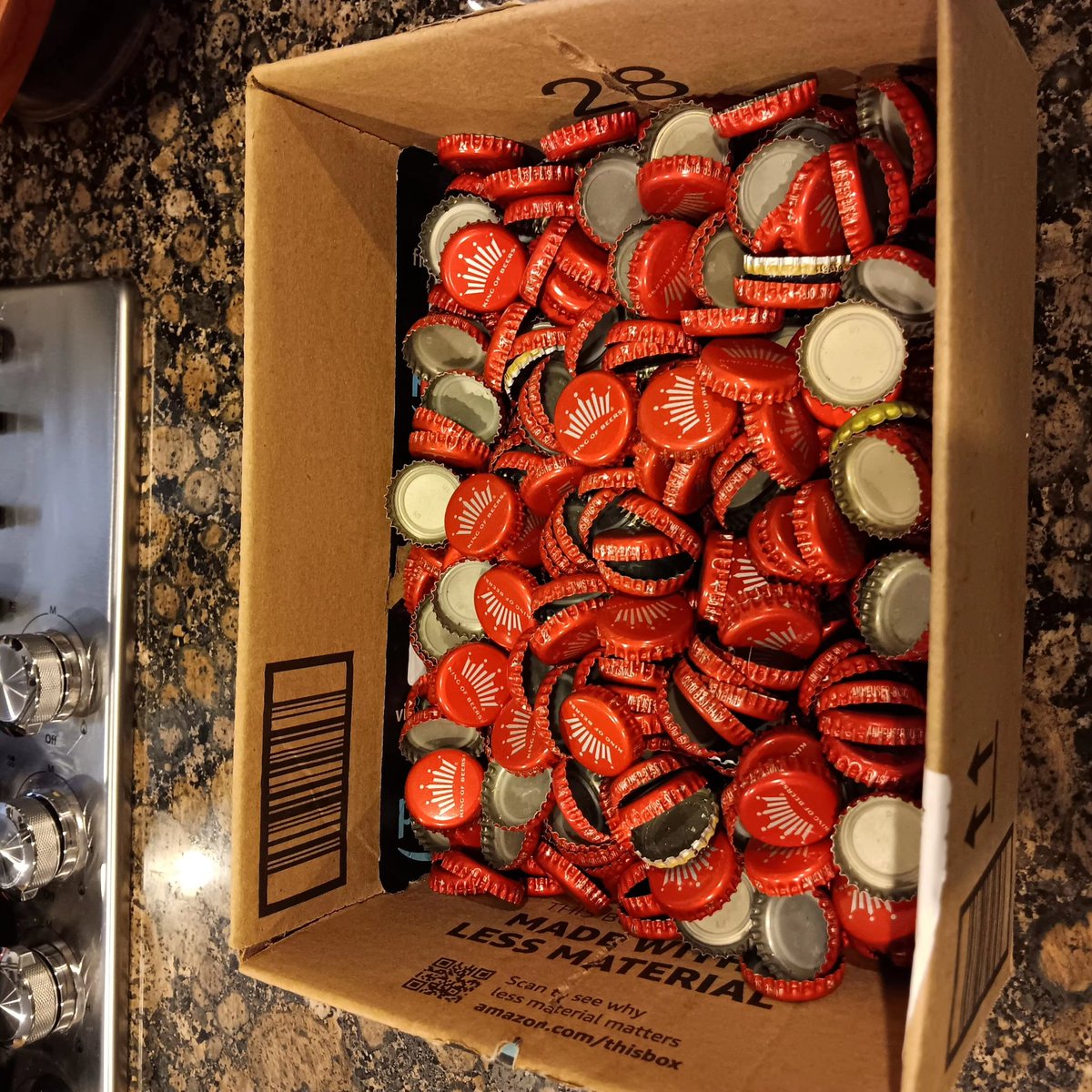 ibsqween's tweet photo. Didn't realize Dad has been collecting his bottle caps for a hot minute lol! We love you @budweiserusa!! https://t.co/oXvqxb8DMr