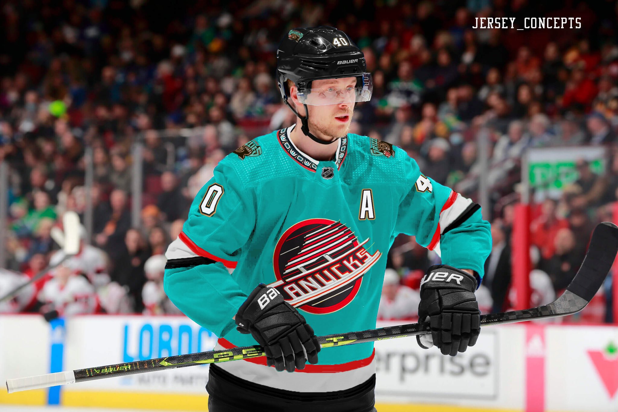 Vancouver grizzlies best sale hockey jersey