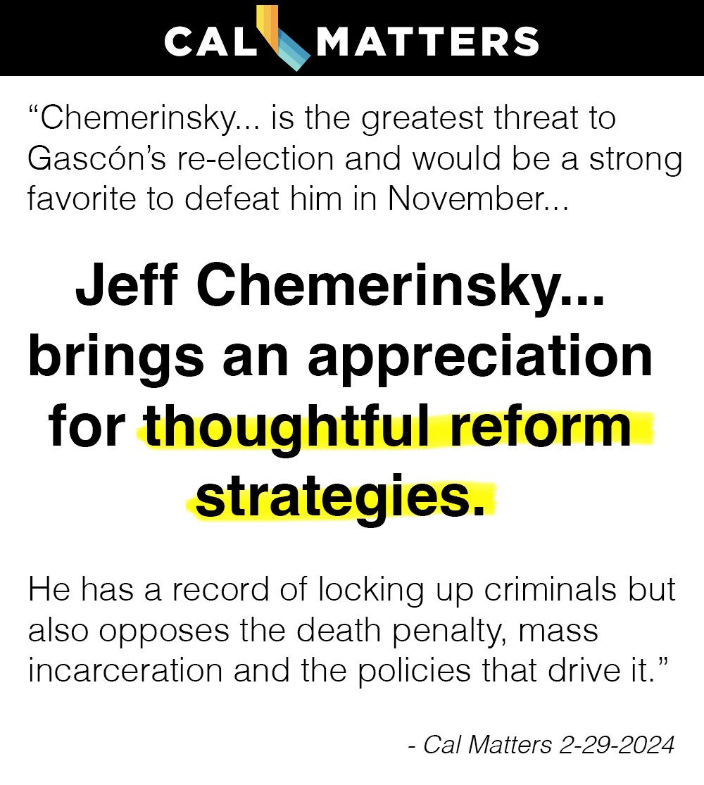 I’m the only candidate for District Attorney who has campaigned on criminal justice reform at every debate, because mass incarceration does not work. #jeff4da