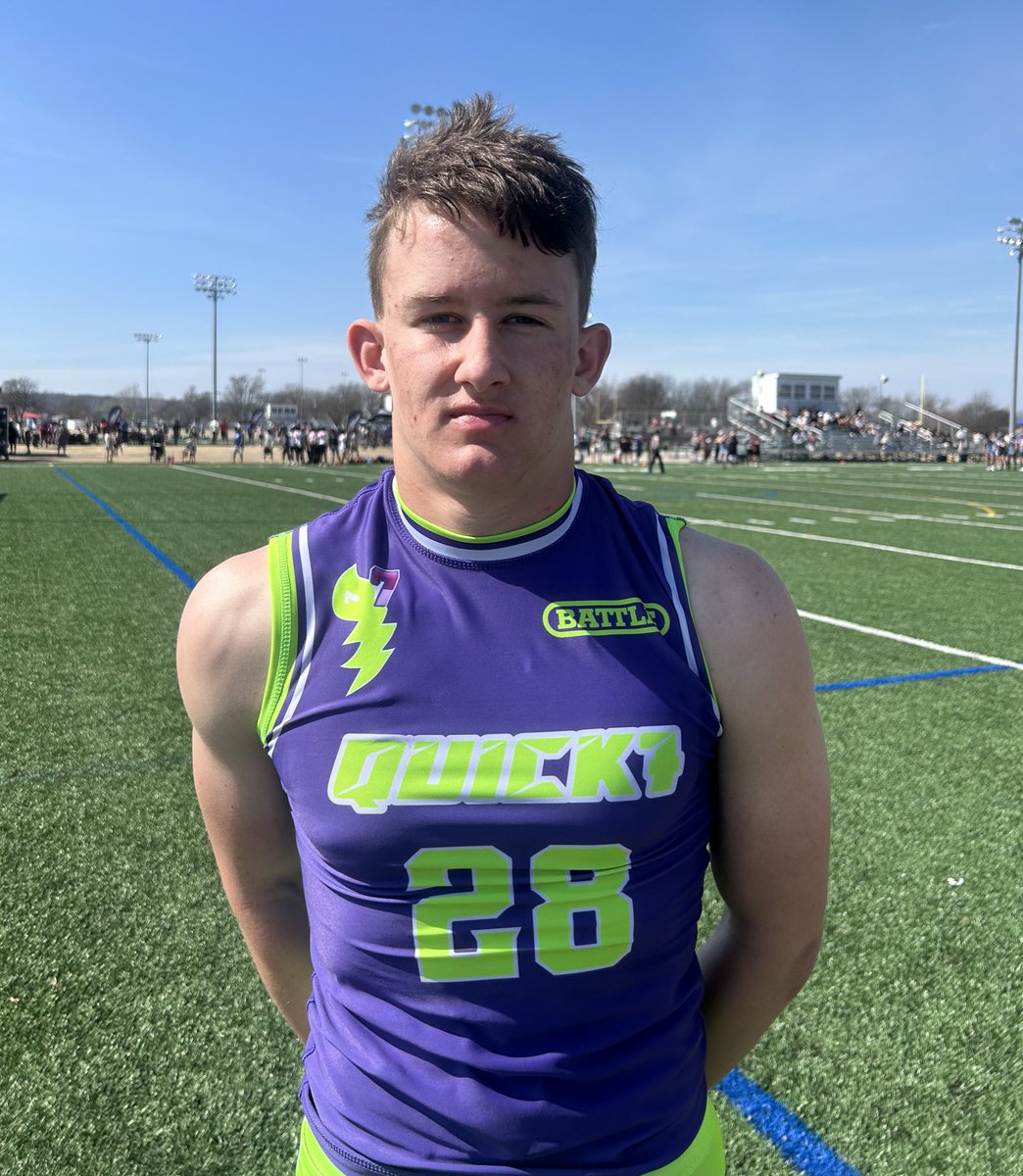 QUICK7 (@q7oklahoma) on Twitter photo 2028 <a href="/KadeAMcKee/">Kade McKee</a> (8th grader) put on a very respectable performance at #PRZ7v7 <a href="/PrepRedzoneOK/">Prep Redzone Oklahoma</a> !
WR/TE/Edge - *ATH*
Definitely one to keep an eye on over in PTown w/ <a href="/RedDevil_FB_/">Prague Red Devils Football</a> .
#Q7 2028 <a href="/KadeAMcKee/">Kade McKee</a> (8th grader) put on a very respectable performance at #PRZ7v7 <a href="/PrepRedzoneOK/">Prep Redzone Oklahoma</a> !
WR/TE/Edge - *ATH*
Definitely one to keep an eye on over in PTown w/ <a href="/RedDevil_FB_/">Prague Red Devils Football</a> .
#Q7