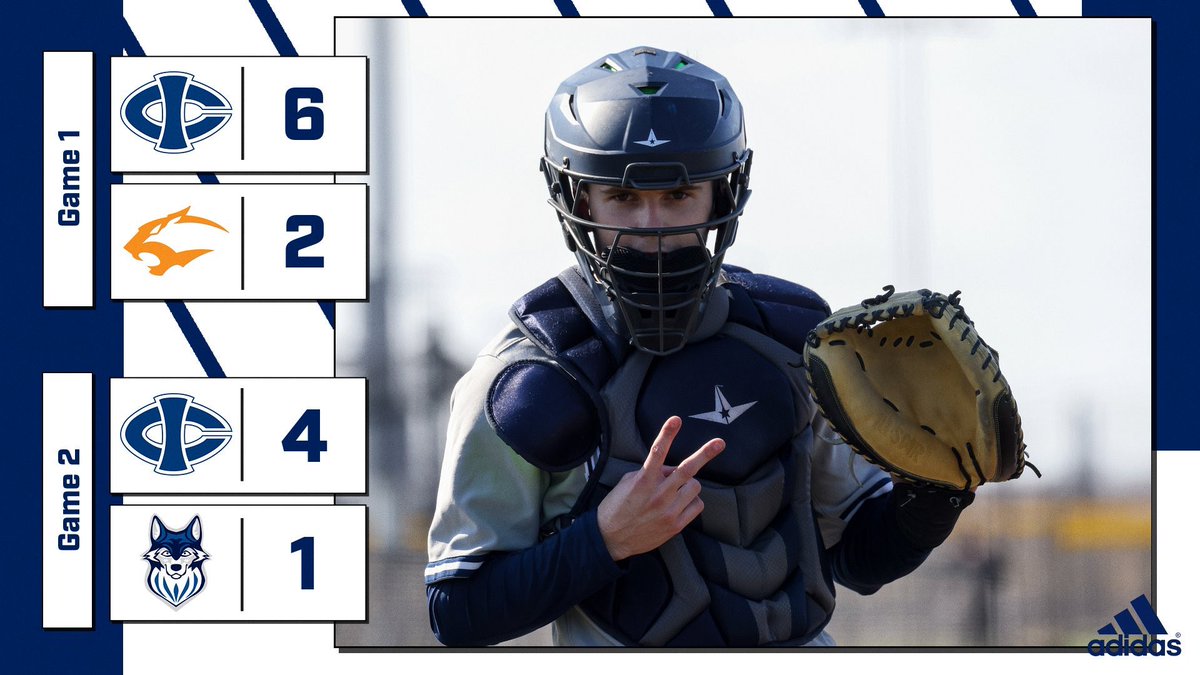 ICCCBaseball's tweet photo. 🧹TRITONS SWEEP 🧹 

Game 1 
Nicholson - HR RBI
Bowman - HR 2RBI
Smoot - HR RBI
Culver - 4 1/3 8K

Game 2
Johnson - HR 2RBI
Fenske - 2H RBI
Ohm - CG 3K

#RTR🔱 https://t.co/gHpOgmVbN0