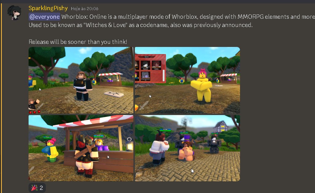 #rr34 #robloxporn #robloxnsfw I have been informed that some random child on Discord is trying to fool people into thinking that he is the real developer of Whorblox, I pretty sure y'all know who the real developer of the game is, but just in case

HE IS NOT THE REAL DEVELOPER
