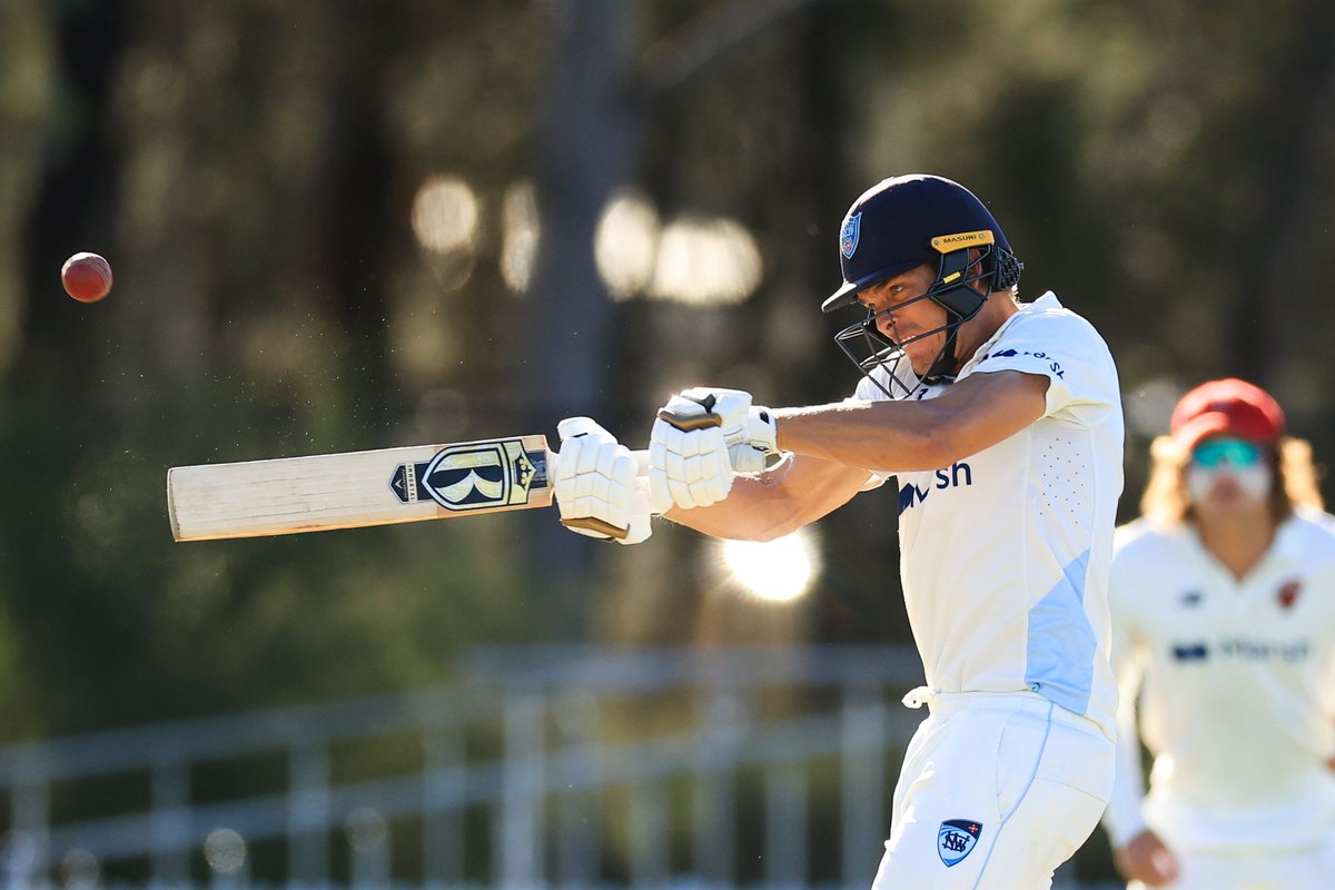 We've declared on 8d/510! Chris Green finishes on 63* and we lead by 223 runs 👏 #SheffieldShield #NSWvSA