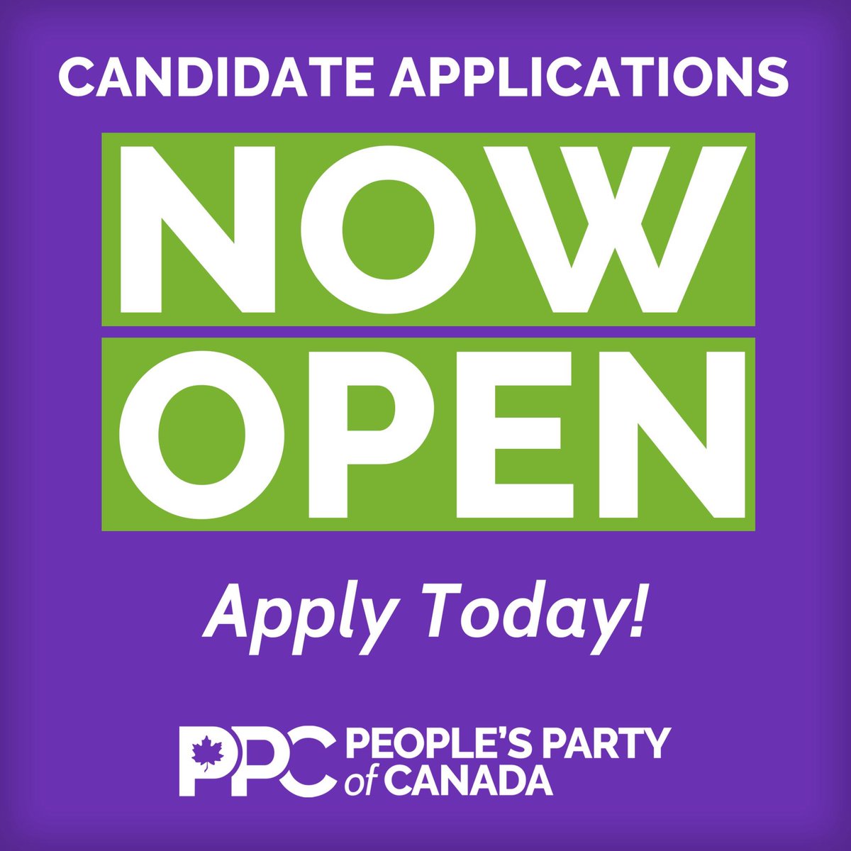 It takes a team to win - and we need dedicated freedom fighters to take back our country from the established political elites! Apply here👇 thepeoplespartyofcanada.ca/candidates/app…