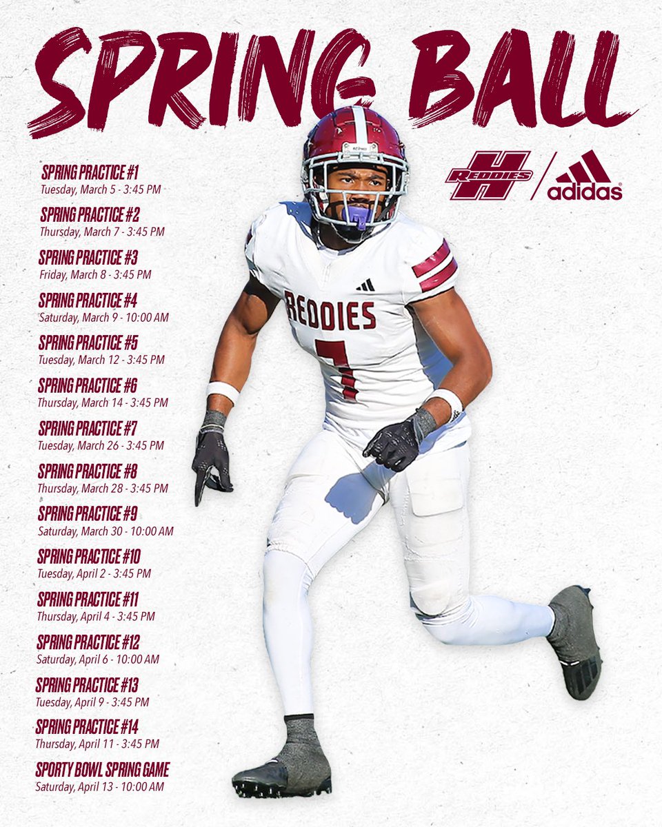 Spring Ball starts this week in Arkadelphia🚂 March 5th-3:45PM🚂 #CodeRed #ReddieExpress