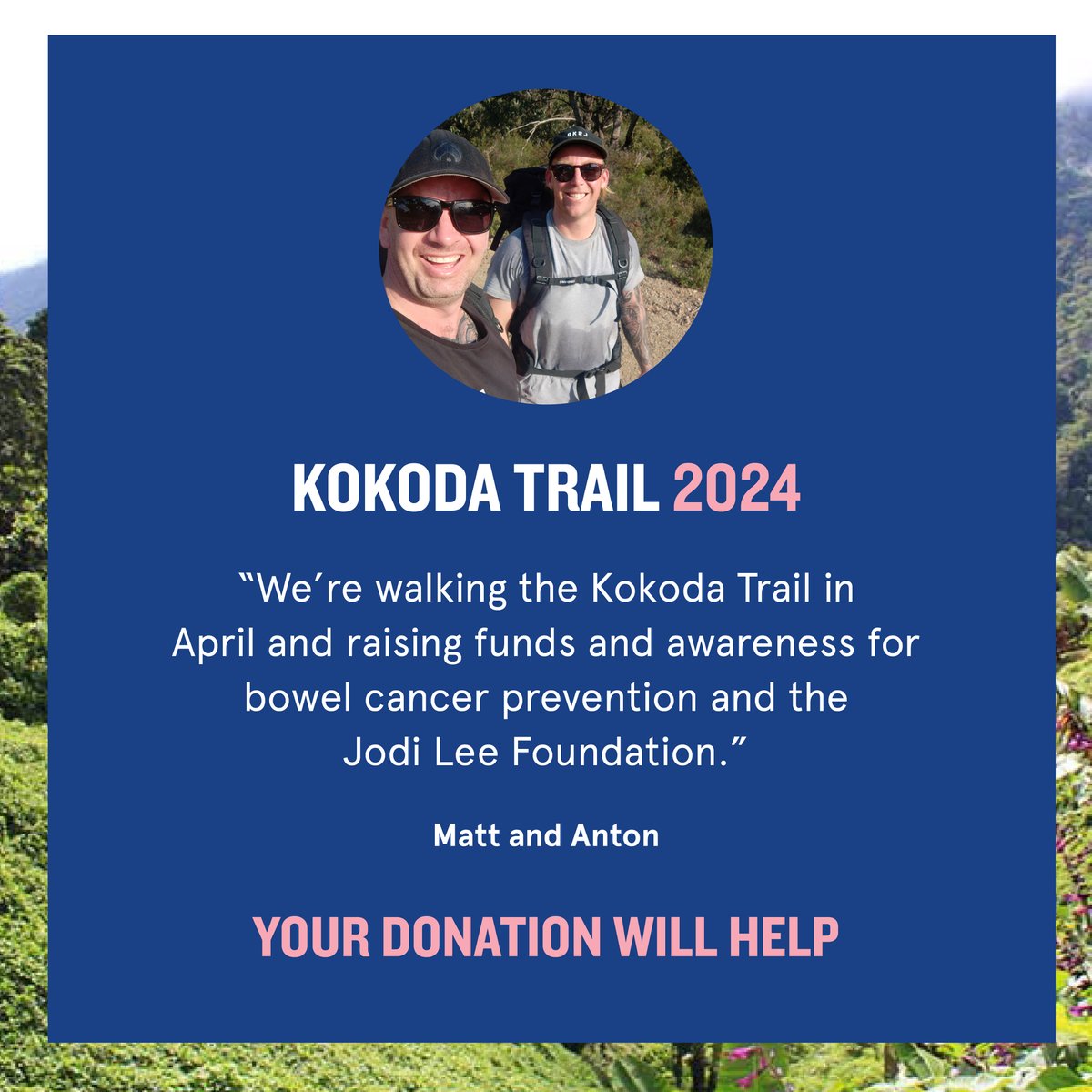 We can't believe it is only six weeks until Matt &amp; Anton take on their biggest challenge: The Kokoda Trek. 

This will be their most gruelling challenge, &amp; the pair are counting down until 15th April when they begin. 

For more info &amp; to donate, visit bit.ly/Kokoda24