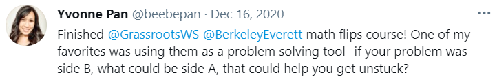 Here's what Yvonne had to say about Berkeley Everett's (@berkeleyeverett) How To Use Math Flips To Build Fluency mini workshop on Grassroots Workshops. You can check it out and register at grassrootsworkshops.com/workshops/how-…