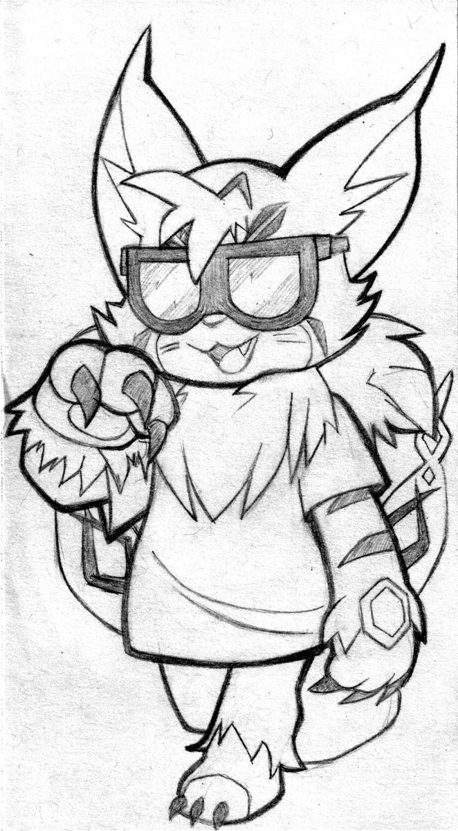 Xeon_Nameless's tweet photo. A sketch of a cool Meicoomon, I had the plan to put something on the shirt they are wearing... maybe next time.
#sketch #pencilart #traditionalart #digimon https://t.co/x610nA0MpI