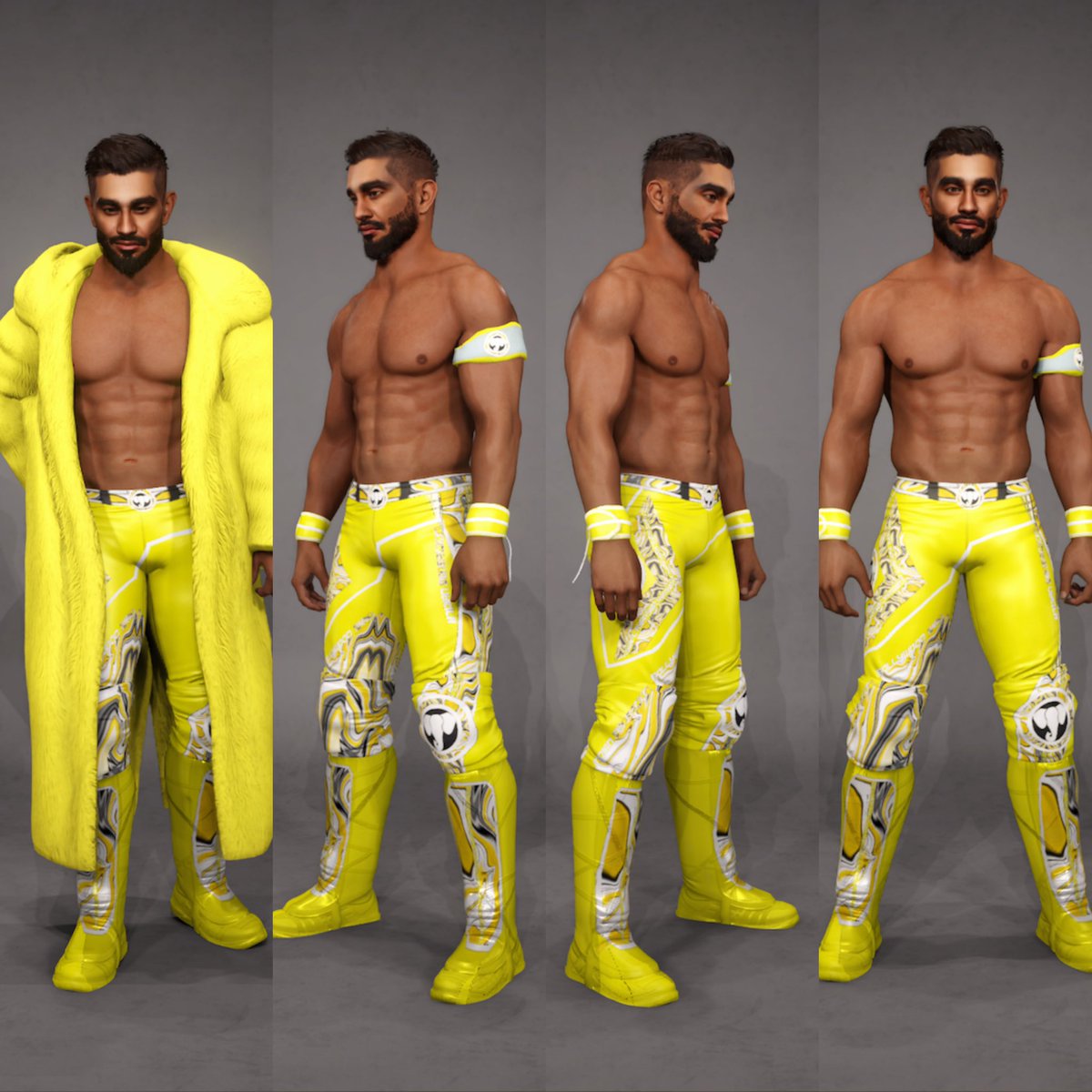 Banana Man 🍌 (Attire from #RumbleInTheJungle)

#WWE2K24