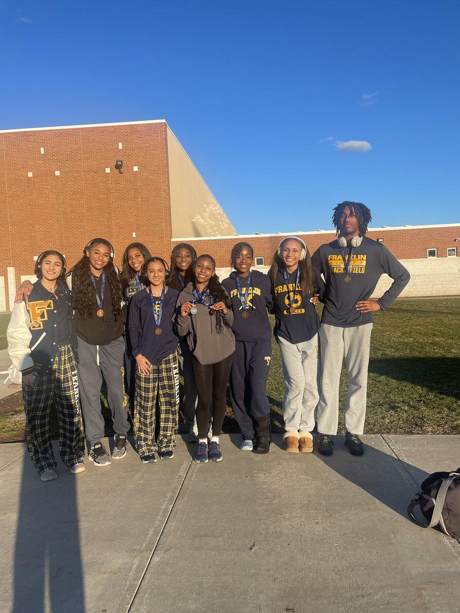 Mr. Jason Yanchuck (@yanchuck_ftps) on Twitter photo Warriors finished strong!
Daniel-🥇Triple Jump New Meet/School Record
Qiora-🥈 400m
Taliah-🥉55m hurdles
Arden-4th Triple Jump
Jess-6th 55m hurdles
Bethany, Adriana, Sinai, Qiora - 7th 4x400
<a href="/AD_FTPSchools/">Ken Margolin</a> <a href="/FHS_FTPSchools/">Dr. Nicholas Solomon</a> <a href="/FHS_Booster/">FHS Booster Club</a> <a href="/WNews_FTPS/">WNews_FTPSchools</a> <a href="/TAPintoFranklin/">TAPinto Franklin</a> <a href="/njmilesplit/">MileSplit New Jersey</a> Warriors finished strong!
Daniel-🥇Triple Jump New Meet/School Record
Qiora-🥈 400m
Taliah-🥉55m hurdles
Arden-4th Triple Jump
Jess-6th 55m hurdles
Bethany, Adriana, Sinai, Qiora - 7th 4x400
<a href="/AD_FTPSchools/">Ken Margolin</a> <a href="/FHS_FTPSchools/">Dr. Nicholas Solomon</a> <a href="/FHS_Booster/">FHS Booster Club</a> <a href="/WNews_FTPS/">WNews_FTPSchools</a> <a href="/TAPintoFranklin/">TAPinto Franklin</a> <a href="/njmilesplit/">MileSplit New Jersey</a>