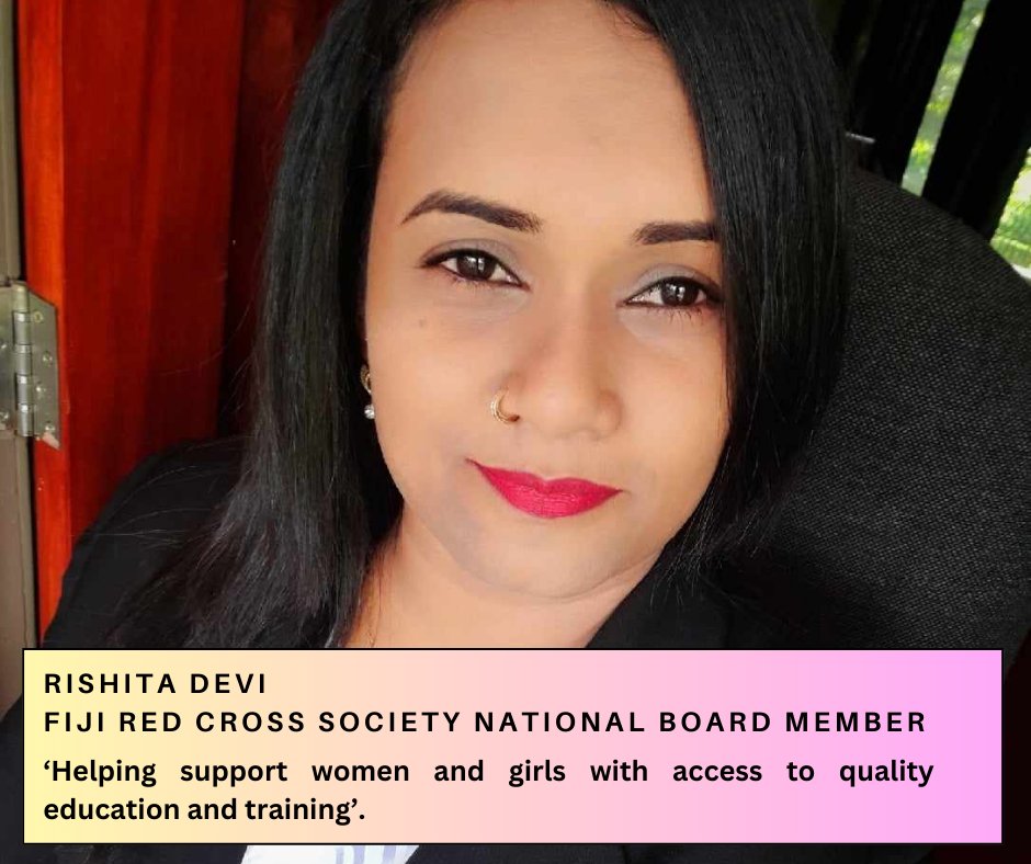 #IWD2024| In Tavua, Rishita Devi's story of compassion, education & leadership is a beacon of inspiration for young women. She's a staunch advocate for gender equality, envisioning a future where unity and empowerment prevail. #InspireInclusion #FijiRedCrossSociety