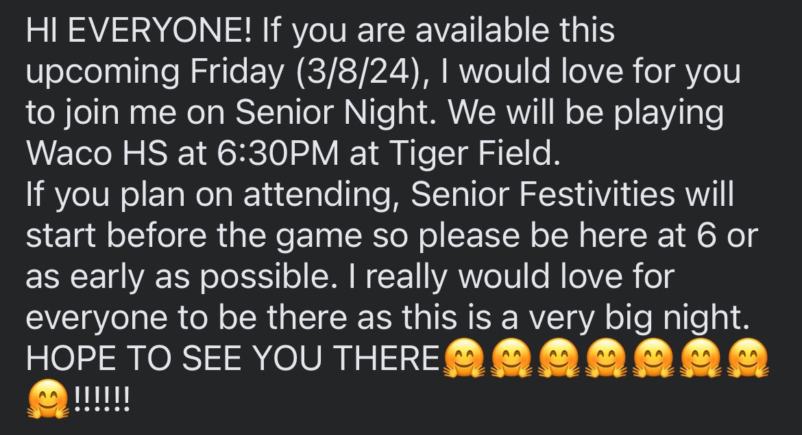 Lole Reyes (@reyeslole) on Twitter photo SENIOR NIGHT THIS FRIDAY (3/8/2024) <a href="/BHSLTSoftball/">Tiger Softball</a> <a href="/BeltonTigerABC/">Belton Tigers Athletic Booster Club</a> <a href="/BeltonHS/">BeltonHS</a> SENIOR NIGHT THIS FRIDAY (3/8/2024) <a href="/BHSLTSoftball/">Tiger Softball</a> <a href="/BeltonTigerABC/">Belton Tigers Athletic Booster Club</a> <a href="/BeltonHS/">BeltonHS</a>