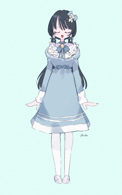 「手を横 ドレス」のTwitter画像/イラスト(新着)