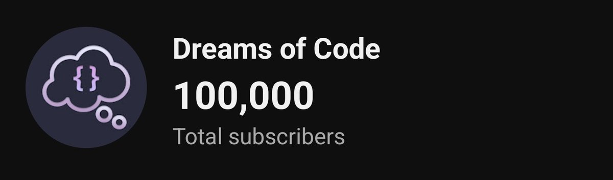 dreamsofcode_io's tweet image. We did it!

Thank you to everyone who&apos;s supported me on this journey

💜