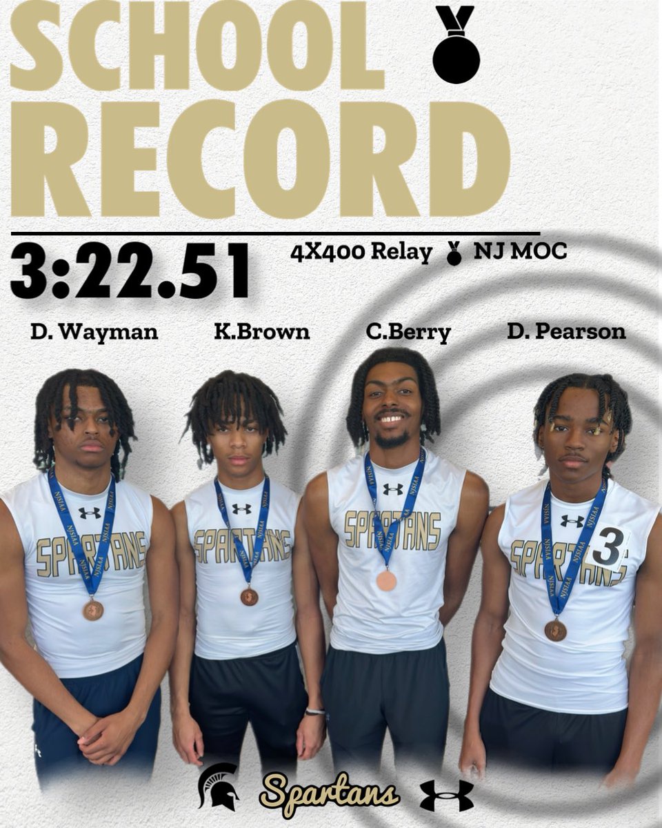 Spartan_Track's tweet photo. 5th place and a new SCHOOL RECORD at the Meet of Champions today! Let’s goooo !!!! https://t.co/55zjljTRjO