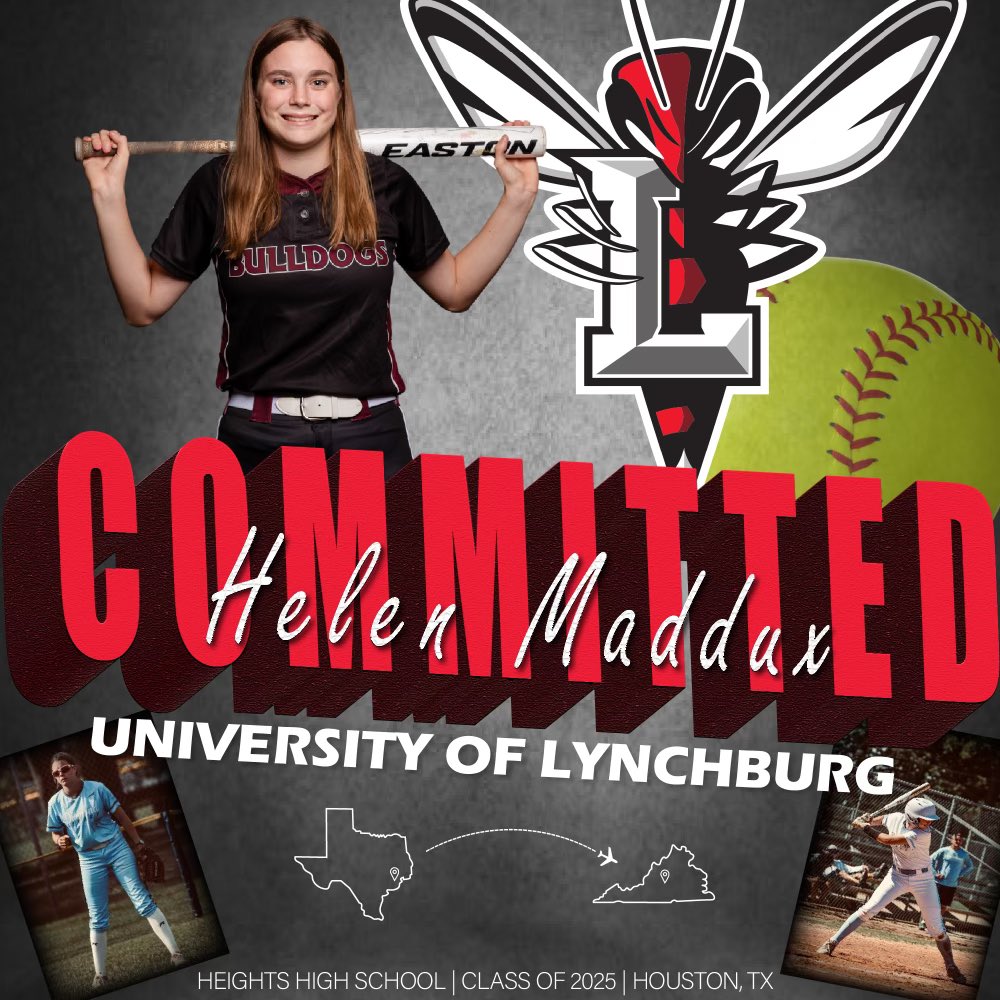 I am excited to announce that I have committed to the University of Lynchburg! Thanks to everyone who has helped me on my softball and academic journey. I can’t wait to be a Hornet! #WonNation