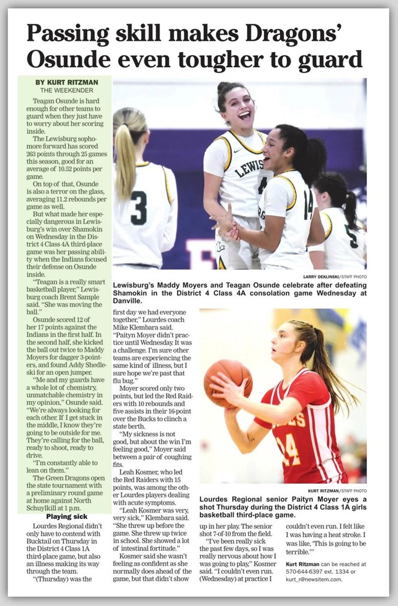 LBG_GirlsBball's tweet photo. "Passing skill makes Dragons' Osunde even tougher to guard" - by Kurt Ritzman @TheSJNews @StandardSports

#District4Playoffs | #LBGMediaCoverage | #DragonProud | #GoDragons 🐉 https://t.co/Gy2bjzyH1V