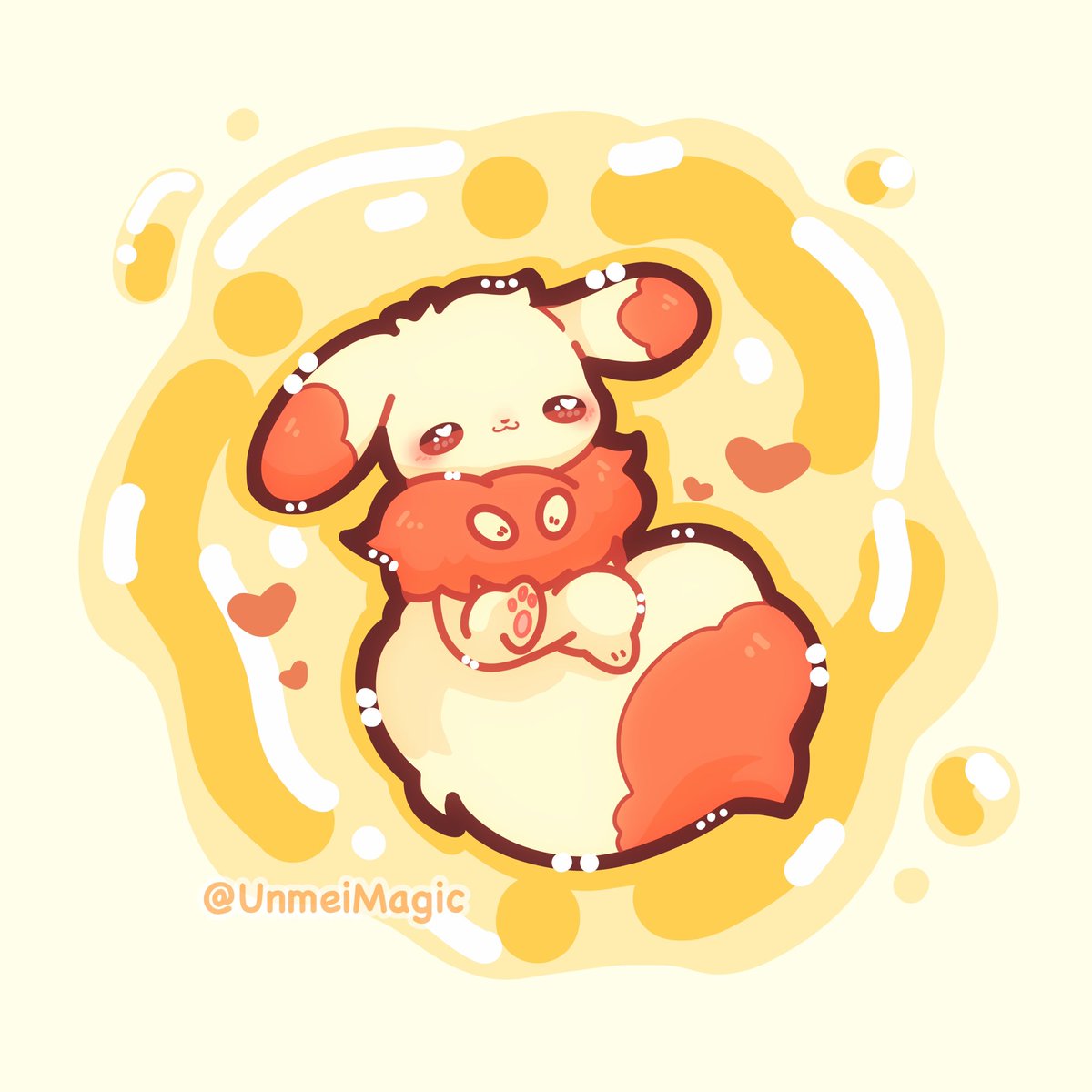 Honey Fluff🍯💛
| #etsystickers #chibiart #kawaiiart #smallshop |