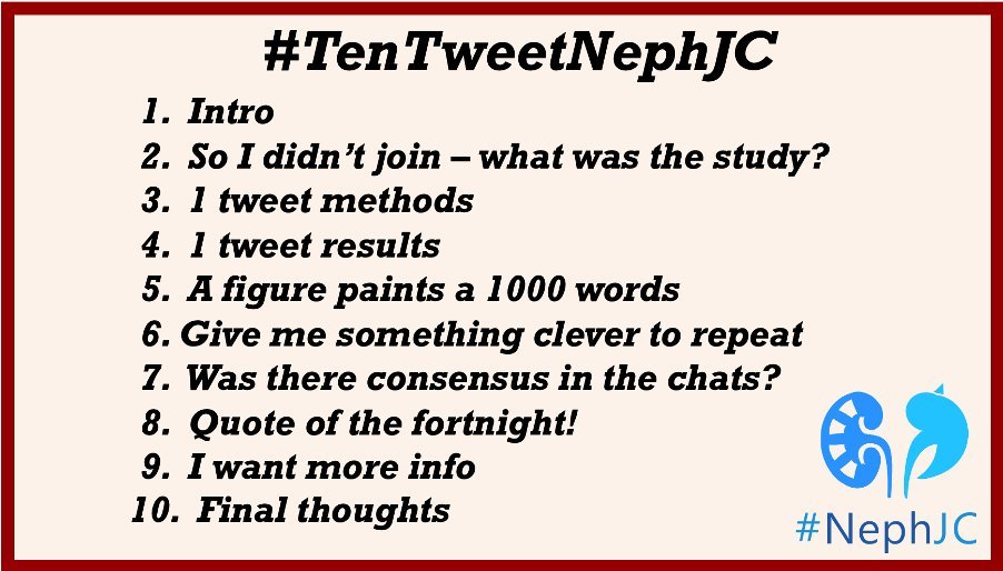Nephrology Journal Club (@nephjc) on Twitter photo 1/10
Welcome to #TenTweetNephJC
Did you sleep through our last chat? 😴
No worries, the 10 tweet #NephJC will get you all caught-up on SLEEP-HD 💤 1/10
Welcome to #TenTweetNephJC
Did you sleep through our last chat? 😴
No worries, the 10 tweet #NephJC will get you all caught-up on SLEEP-HD 💤