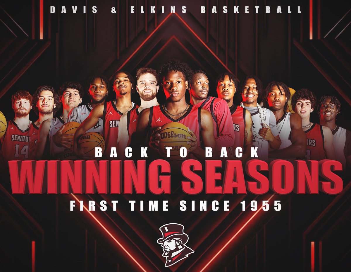 It's been a long time! With last night's win, your Senators have clinched back-to-back winning seasons for the first time since 1955. D&amp;E will be the #6 seed and play #3 Concord next Friday in the Mountain East Conference Tournament

#DEfendTheHills🏀🎩