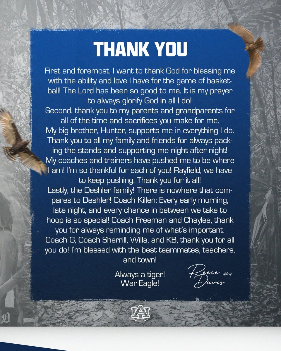 Thank you all!! 
#WarEagle 🧡💙 @CoachJ_AU <a href="/Loyal2Mission/">Deshler Lady Hoops</a> <a href="/CoachKOstreet/">Kyle Overstreet</a> 🤍 
#Committed 
Thank you <a href="/DeuceBelkMedia/">DBM</a> and mama for the graphics!