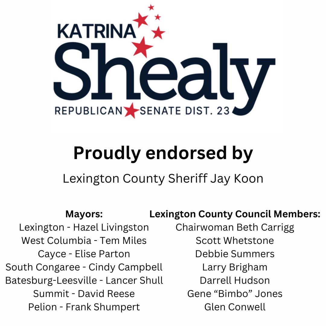 Senator Katrina Shealy (@senatorshealy) on Twitter photo 