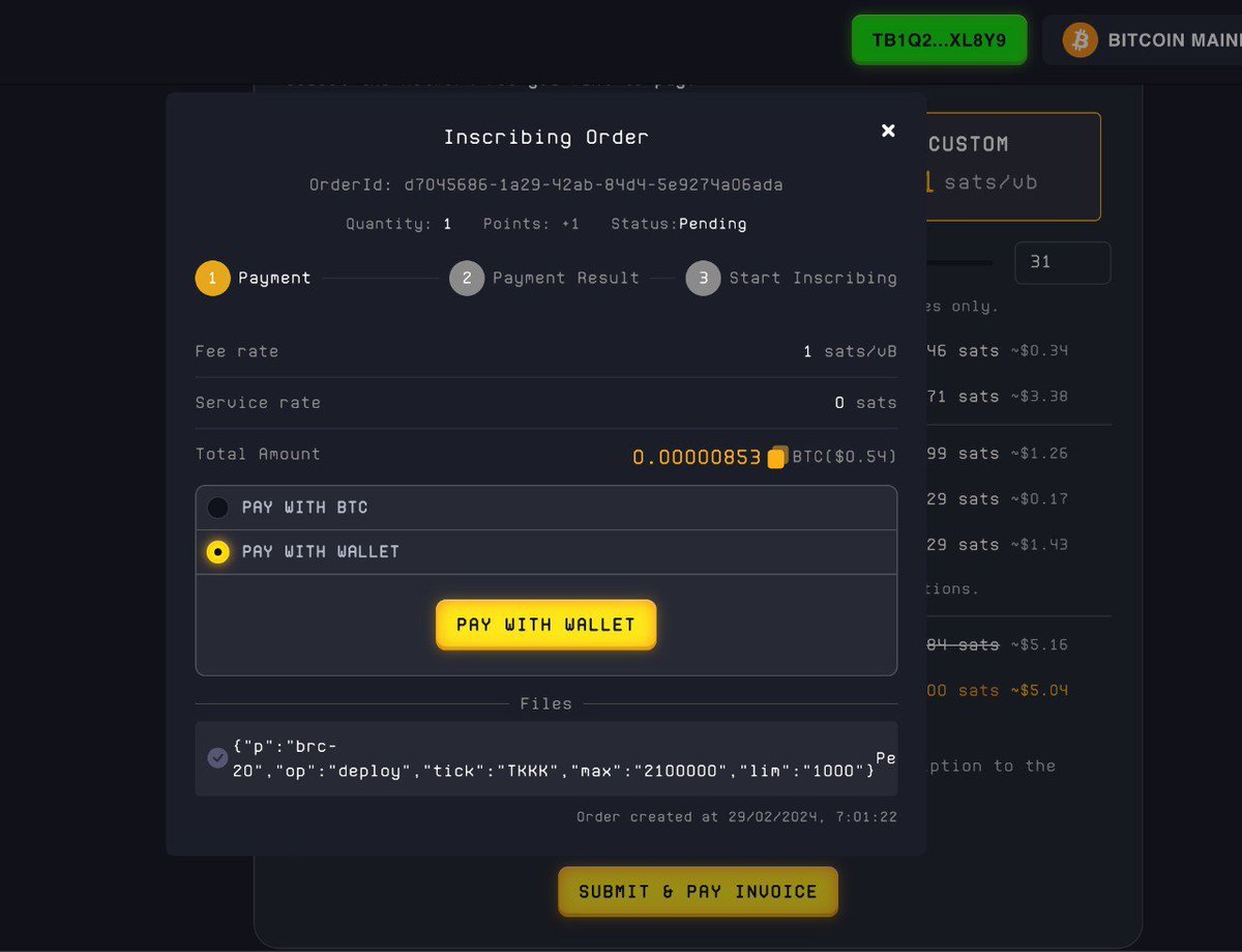 funbitnetwork's tweet photo. One week of experience inscribe #BRC20 testnet at https://funbit .network (remove space).
Use Unisat wallet for testing. 
Wallet supported: Unisat, OKX, Bitget, Xverse.

If you need BTC testnet, drop your tBTC wallet here. https://t.co/SluYeGGKDv