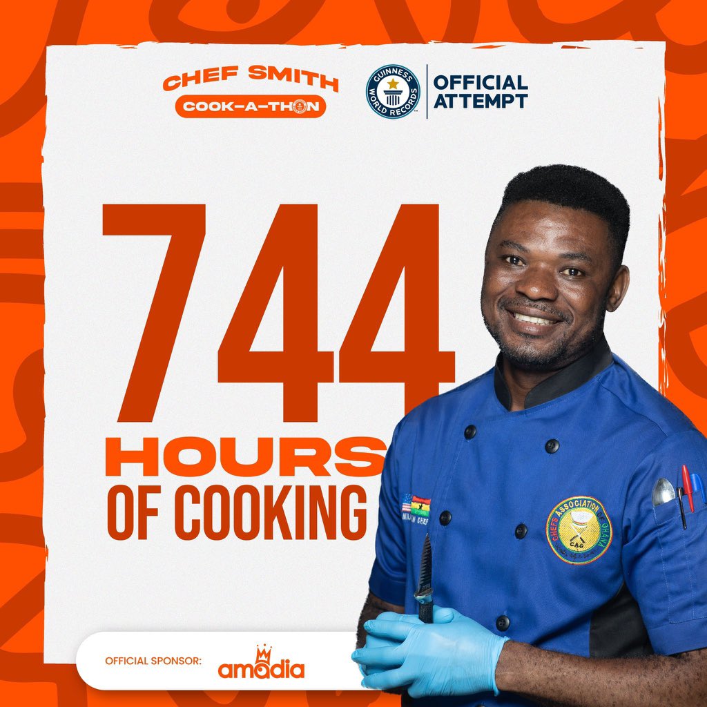 KoblahB's tweet photo. Keep pushing chef smith I hope yours goes well 😪😌!!!
Good luck
#ChefSmithCookathon #cheffaila #Guinessworldrecord #kakara https://t.co/ME2kNBWTUM