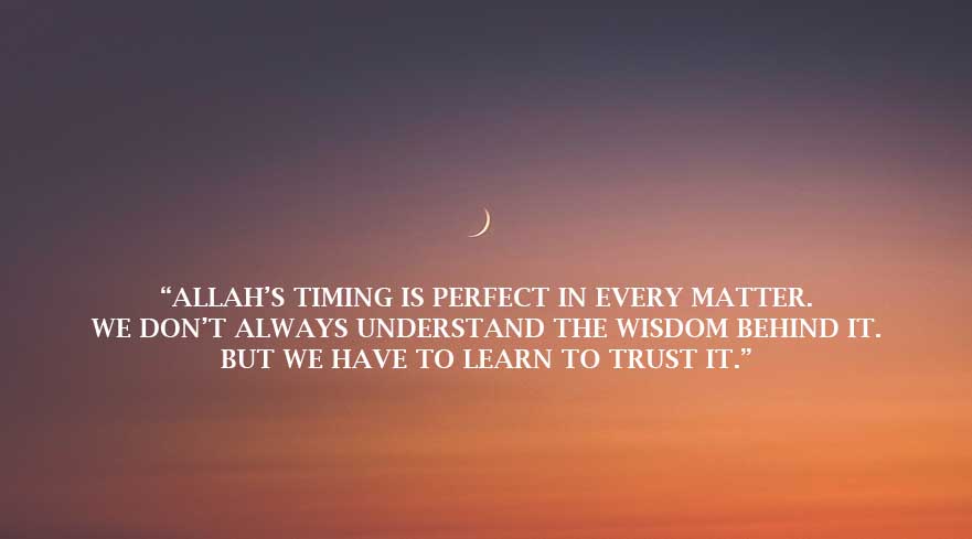 SteveJoe__'s tweet photo. Allah's timing is perfect in every matter. We don't Always understand the wisdom behind it. But we have to learn to trust it.

#MondayMotivation https://t.co/IUMFvOa4VO
