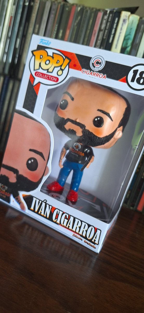 Ahora tengo mi versión de #FunkoPop, con outfit de @CigarroaMedios.