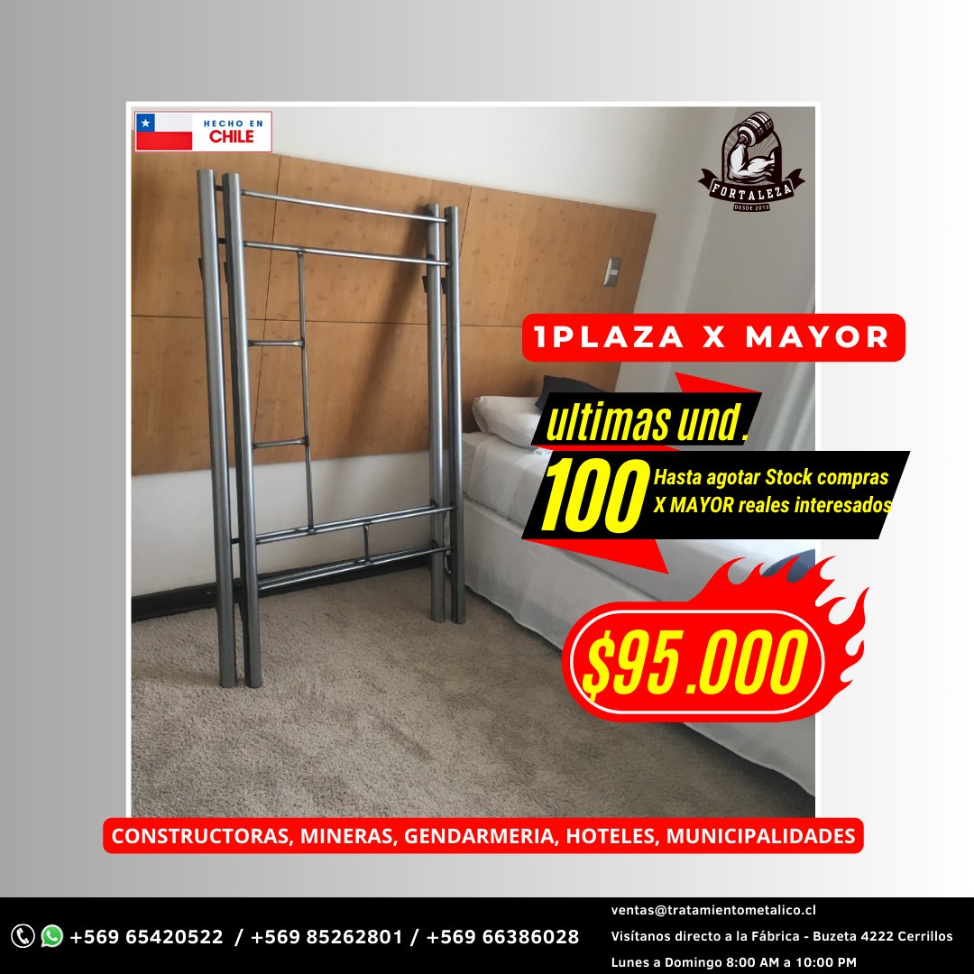 tratamientometa's tweet photo. ☺️Camarote Fortaleza Minero 1Plaza y 1Plaza 1/2🥳también contamos con 📝Ropa de Cama🛌Colchones de Espuma y Resorte, Frazadas, Sábanas, Cubrecamas, Plumones, Almohadas😴AL POR MAYOR https://t.co/XJDlGVdMpq

#evelynbisconti #Ofertascamarotes #mueblesmyk #colchonesysabanas #camas https://t.co/yqnuLoasz1