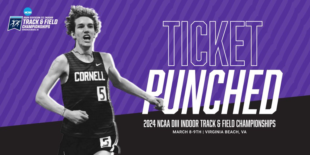 🎟️𝑻𝑰𝑪𝑲𝑬𝑻 𝑷𝑼𝑵𝑪𝑯𝑬𝑫👊

Isaac vanWestrienen has officially qualified for the 2024 NCAA DIII Indoor Track & Field Championships in both the 5000m and 3000m!

#TicketPunched | #D3TF | #RollRams