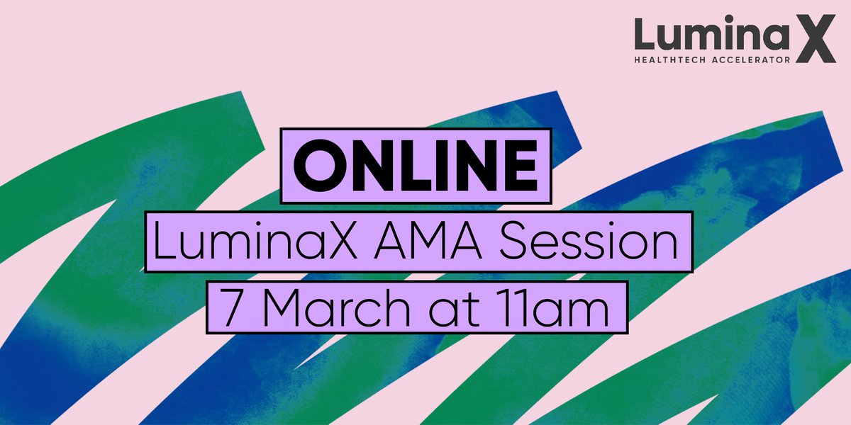 POV: You want to learn more about the Australia's leading #HealthTech program designed to support early stage founders.

LX Health AMA Here: bit.ly/luminaxonline

Look forward to seeing you there 🌊🌊🌊