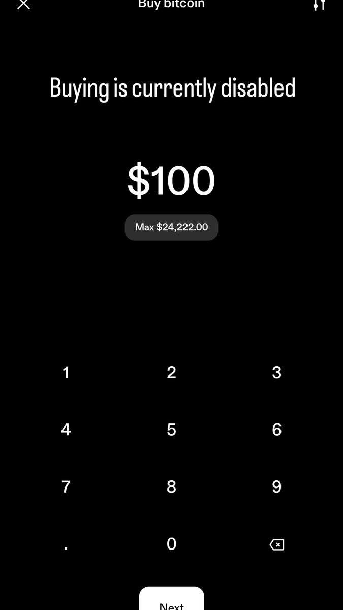 NEEDcreations's tweet photo. WOW @Strike is out of #Bitcoin too? Is anyone else getting this? #NoneLeft https://t.co/lJhcM0HKLW