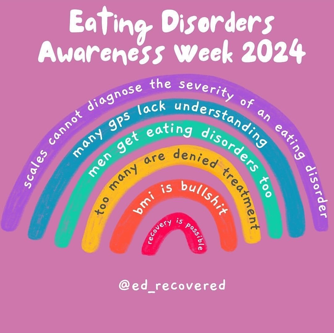 ; as #EDAW2024 draws to a close, it is VITAL that we do not stop talking about eating disorders.

eating disorders are a cruel illness with devastating consequences, which bully, torment & torture sufferers every. single. day; not just for 7 days each year, during awareness week.