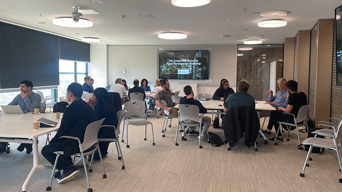 The Leadership Quarterly paper development workshop at @MonashBusiness helping develop up and coming #leadership research @NetworkLS @The_ILA