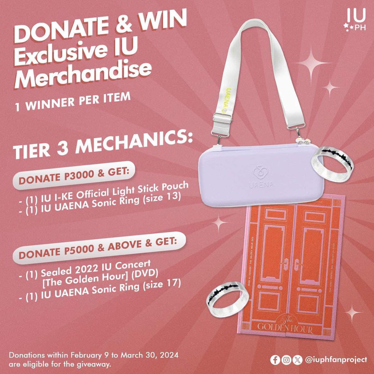 iuphfanproject's tweet photo. [FUNDRAISING UPDATE] 1/2

Would you like to win IU merch and support the concert with your donation? Join our raffle event below!

Every entry makes a difference. Click the link below to enter and show your support!

🎁Vismin: https://t.co/o3lz3ADBEO https://t.co/dyUbYbSG6d