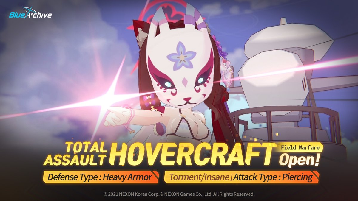 BlueArchive on X: [Total Assault Open Notice] The Total Assault -  Hovercraft (Field Warfare) has opened 35 (Tue) 2:00 AM (UTC)! ➡️Official  Discord: t.co0gQTiE9b5O BlueArchive t.codQ5ywY5yEv  X