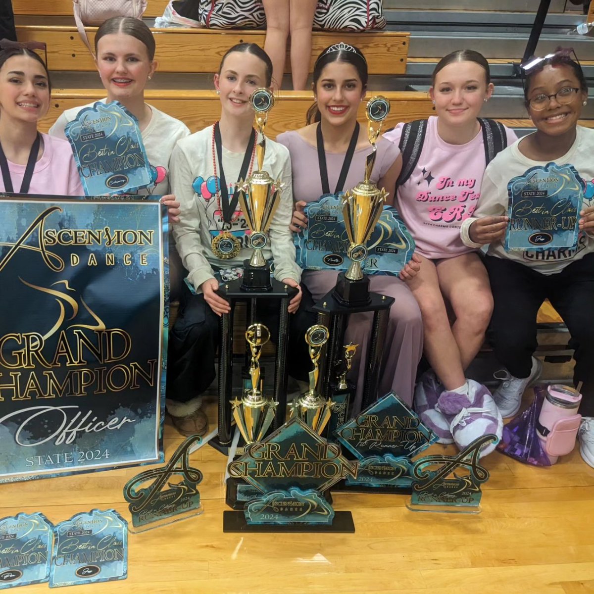 That's a wrap on contest season 2024! I am so proud of how hard this team has worked all season long! Their dances improved at each contest and they finished state as 3rd place overall team and 2nd place overall officers against some really tough competition! #kmscougaepride