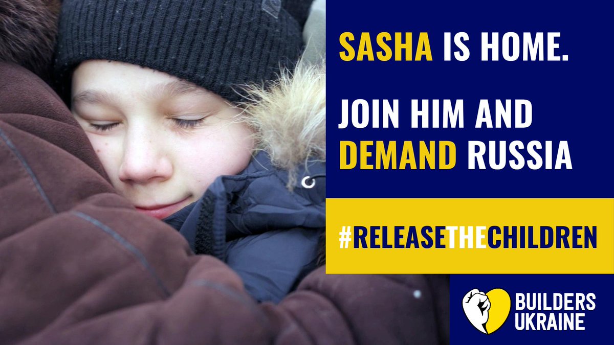 Russian forces separated Sasha from his mother before taking him into captivity in #Russia. 

Fortunately, he found a way to contact his grandmother who rescued him. 

✍️ Sasha asks that we sign this petition to pressure #Putin to #ReleasetheChildren bit.ly/releasethechil…