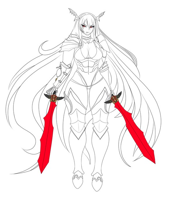 線画出来たので休憩。 