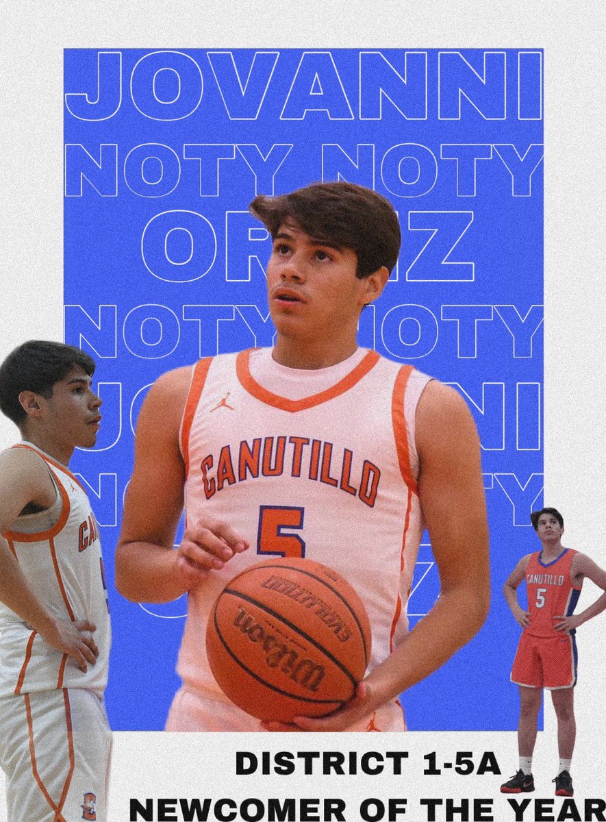 Big congrats to Sophomore guard, <a href="/jovanniortiz_2/">Jovanni Ortiz</a> for being named Co-Newcomer of the Year for district 1-5A. This kid has a relentless work ethic, the future is bright! Still more work to do!